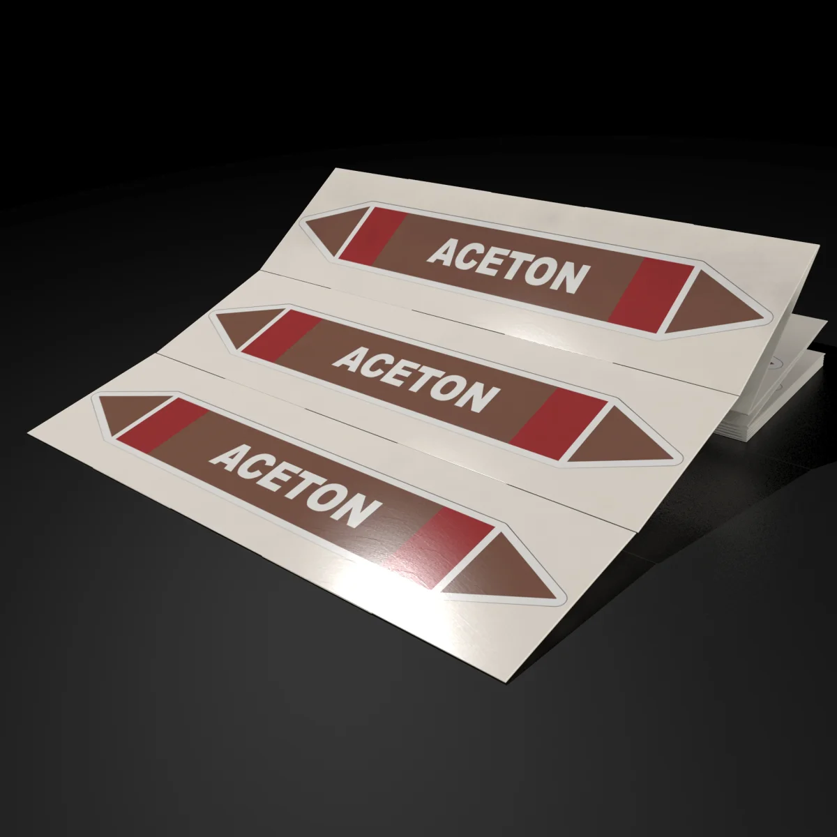 Brennbare Flüssigkeiten (Signalbraun / Signalrot) ACETON