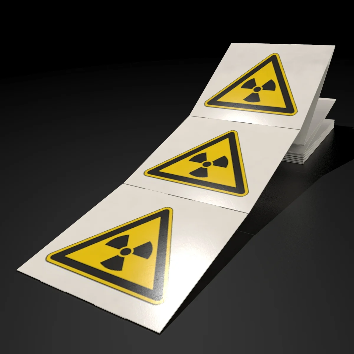 Warnung vor radioaktiven Stoffen W003