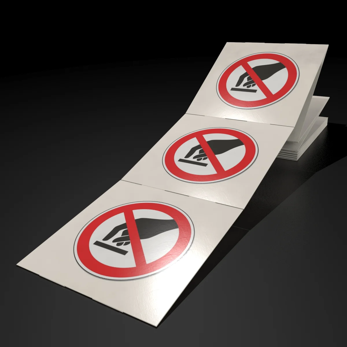 ISO 7010 P010 Sticker - Do Not Touch