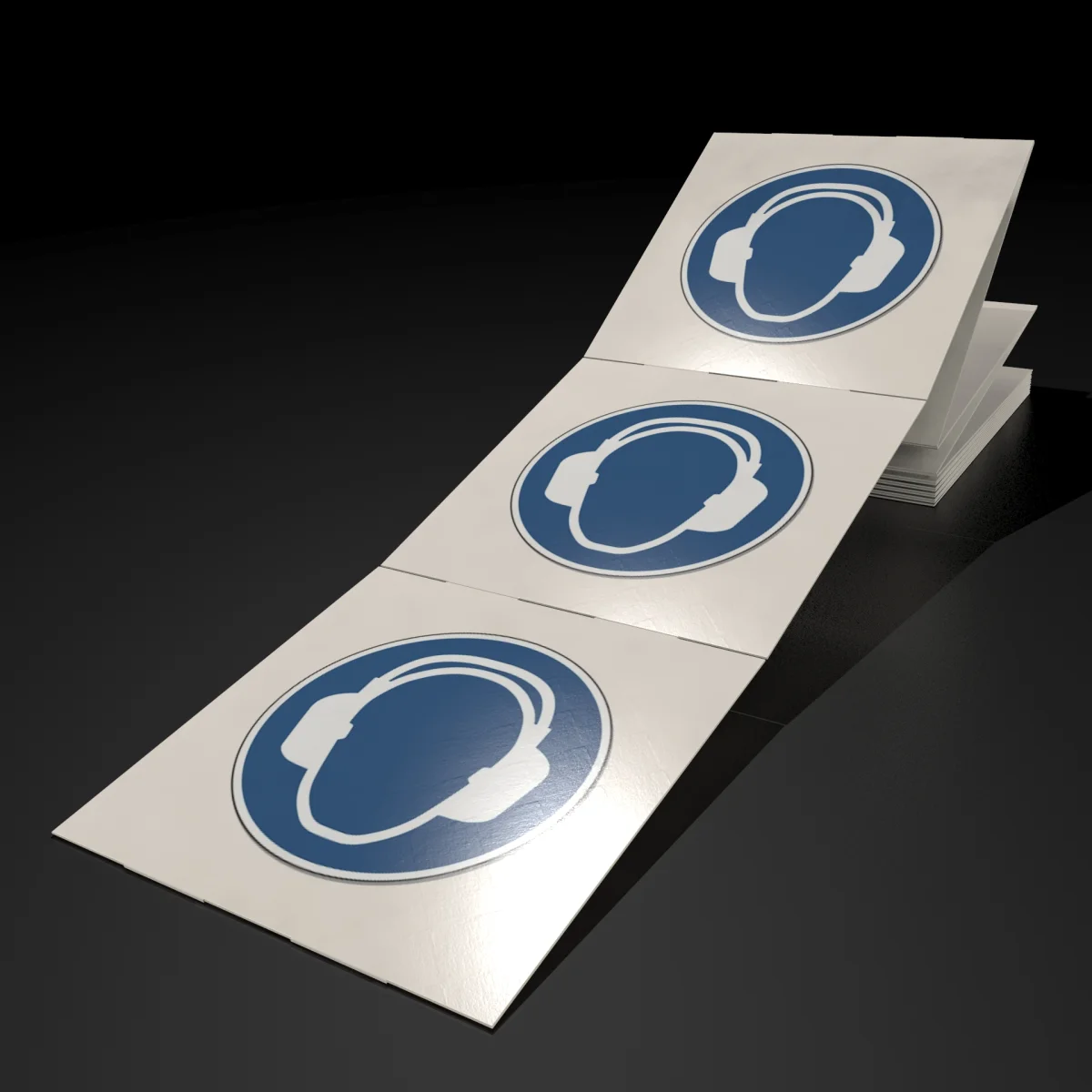 ISO 7010 M003 Sticker - Wear Ear Protection