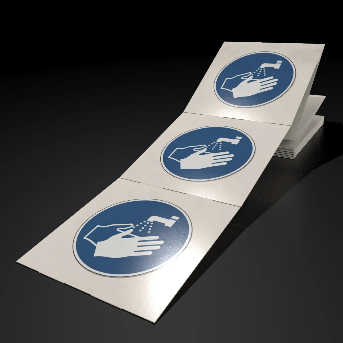 ISO 7010 M011 Sticker - Wash Your Hands