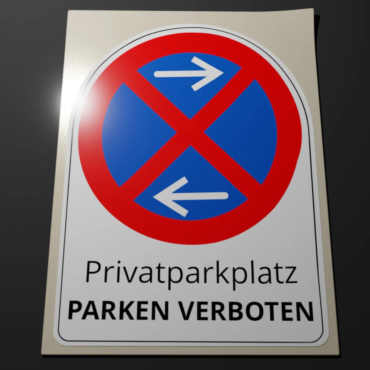 Aufkleber Privatparkplatz Parken verboten | Hinweis Parkplatz