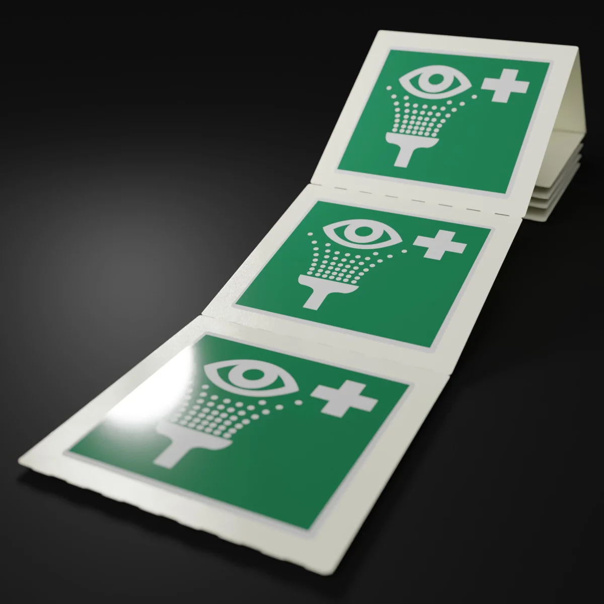 Augenspülstation Aufkleber | Sicherheitskennzeichen ISO 7010